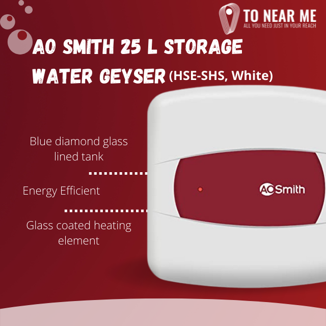 AO Smith 25 L Storage Water Geyser (HSE-SHS, White)